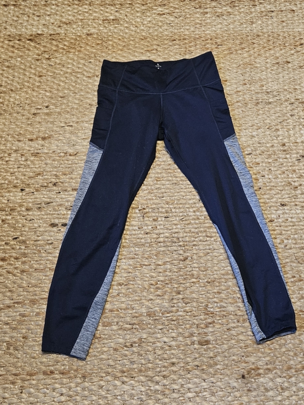 Apana Navy Blue Activewear Leggings - Sz M